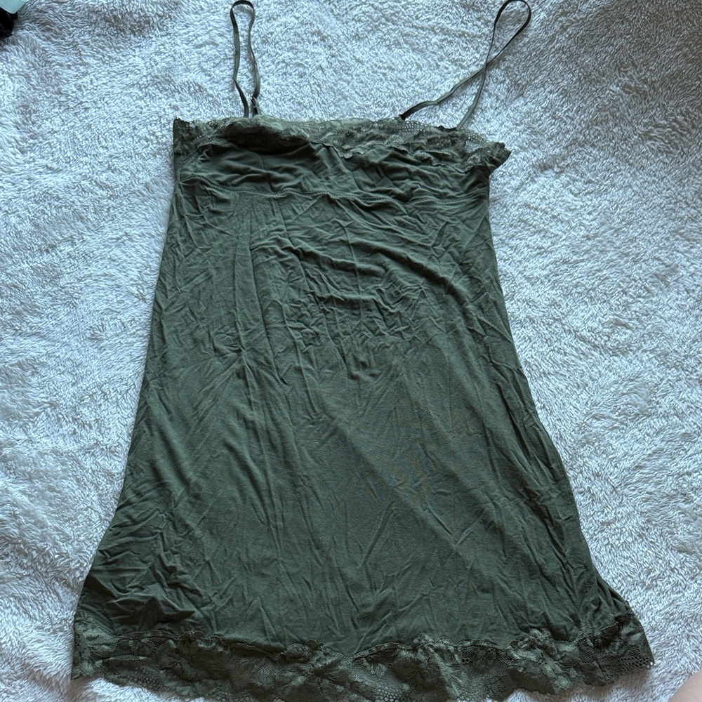Victoria's Secret Olive Lace Cami Top